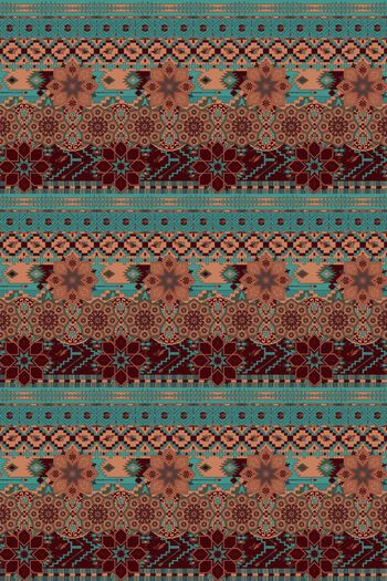446325-波西米亚风格异域几何纹样