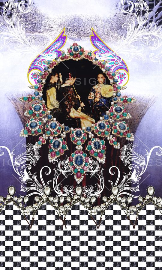 插画人物印花华亿平台图片