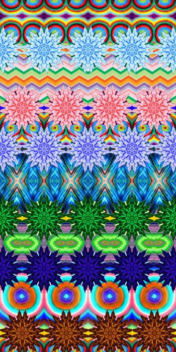 446428-民族风多彩渐变扎染分型花纹女装裙裤