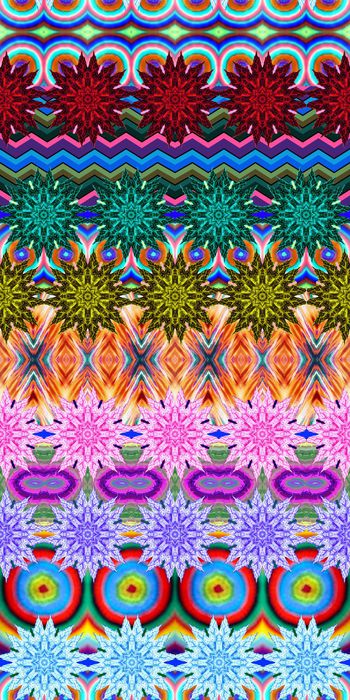 446429-民族风多彩渐变扎染分型花纹女装裙裤