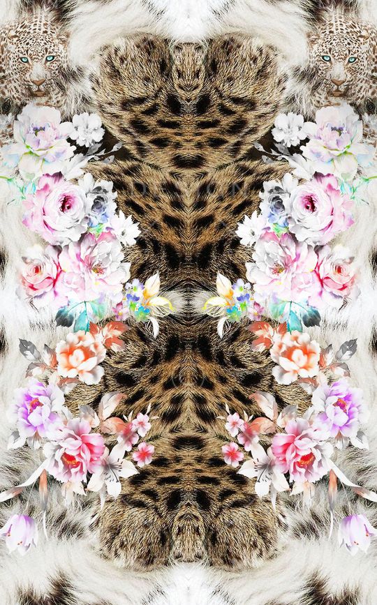 豹纹印花华亿平台图片