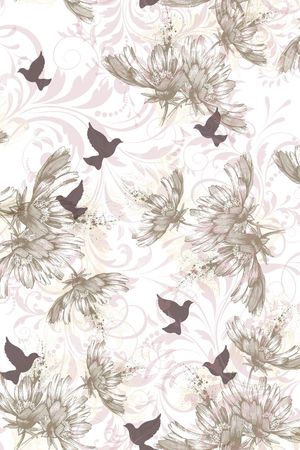 非洲菊印花华亿平台图片