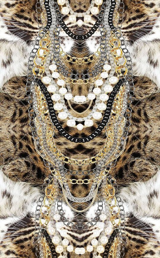 豹纹印花华亿平台图片