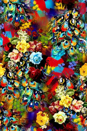 多彩印花华亿平台图片