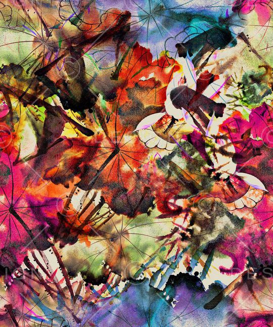 抽象印花华亿平台图片