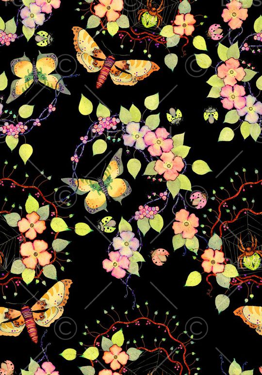 蝴蝶印花华亿平台图片