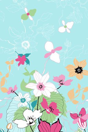 花卉图案印花华亿平台图片