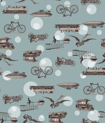 446796-时尚秋冬复古文艺复兴交通工具波点组