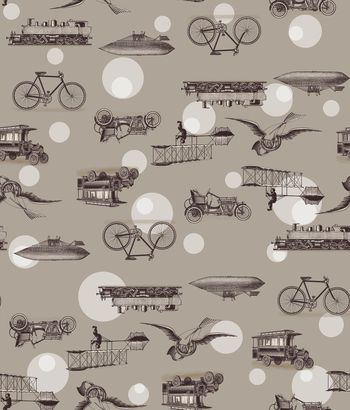 446798-时尚秋冬复古文艺复兴交通工具波点组