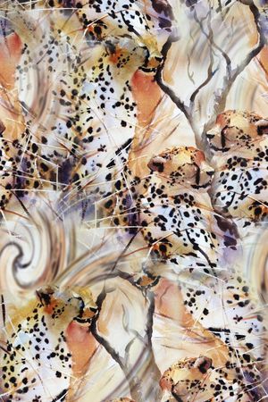 时尚复古印花华亿平台图片