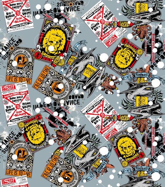 复古印花华亿平台图片