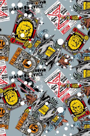 复古印花华亿平台图片