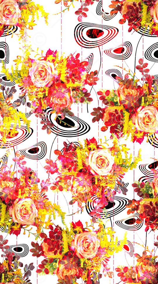 花卉印花华亿平台图片