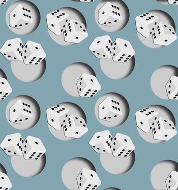 447059-3D立体时尚大波点创意骰子数码印花