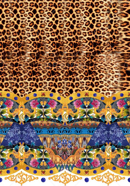 豹纹印花华亿平台图片