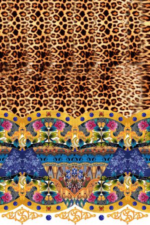 豹纹印花华亿平台图片