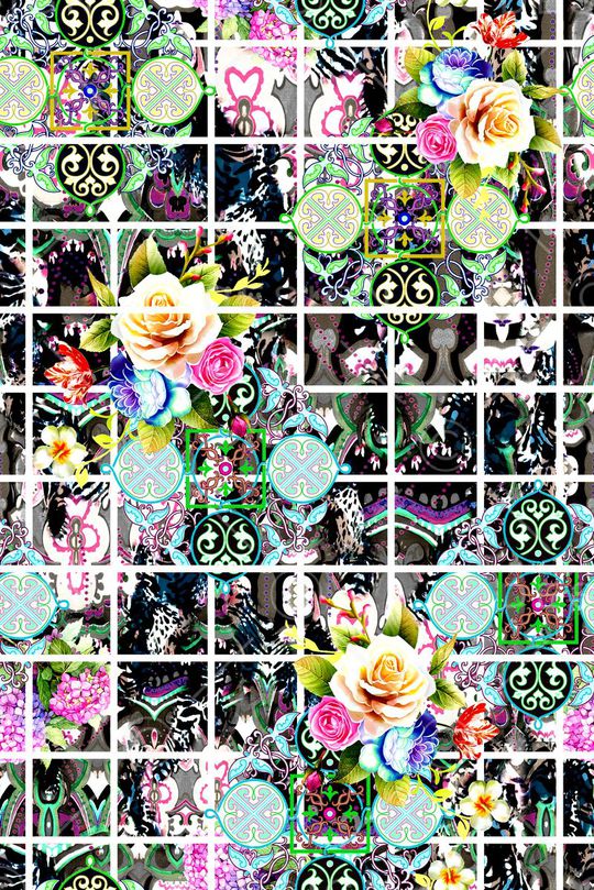 抽象印花华亿平台图片