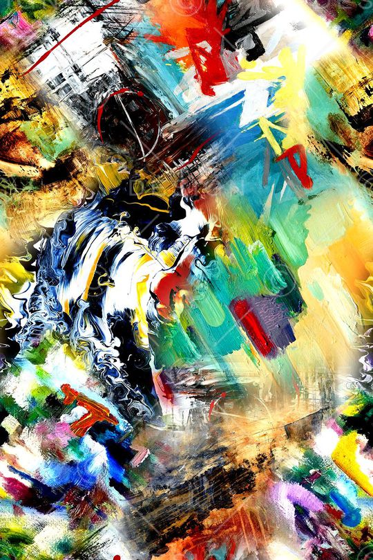 抽象印花华亿平台图片