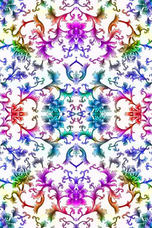 复古印花华亿平台图片