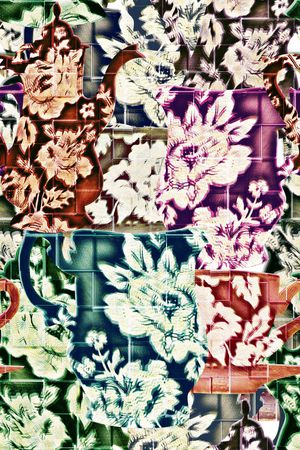 抽象印花华亿平台图片