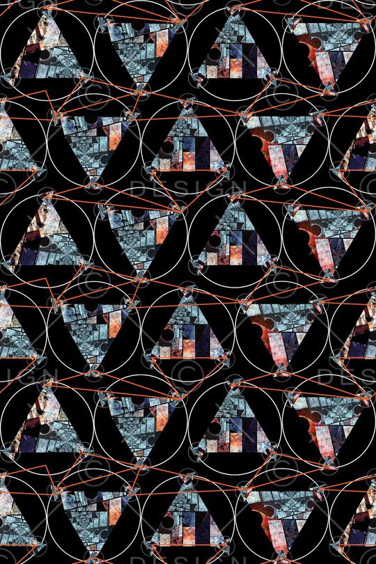 抽象晶体印花华亿平台图片