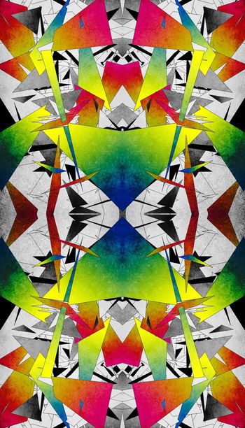 447284- 1506 WL232 几何色块渐