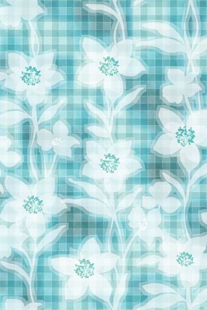 绿色格子印花华亿平台图片