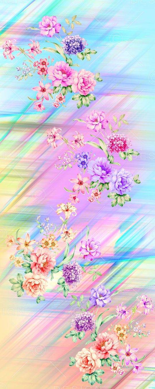 几何 花卉 围巾 长巾 设计 线条 女装印花华亿平台图片