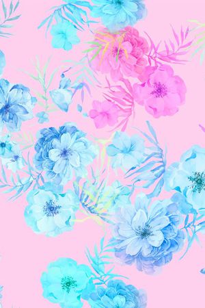 花卉 花 素雅 大气 女装印花华亿平台图片