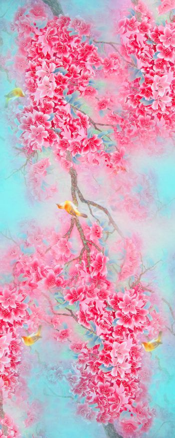 花 数码 围巾 长巾 设计印花华亿平台图片