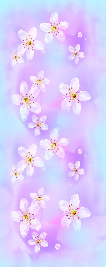 花 小花  围巾  数码印花华亿平台图片