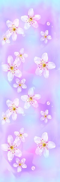 花 小花  围巾  数码印花华亿平台图片