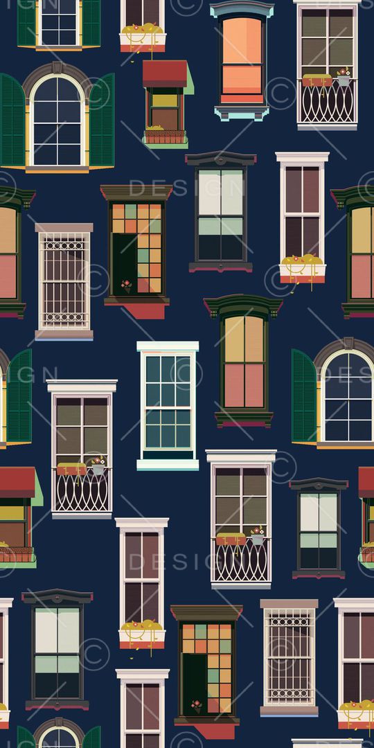 趣味窗户印花华亿平台图片