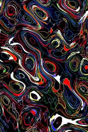 抽象派印花华亿平台图片