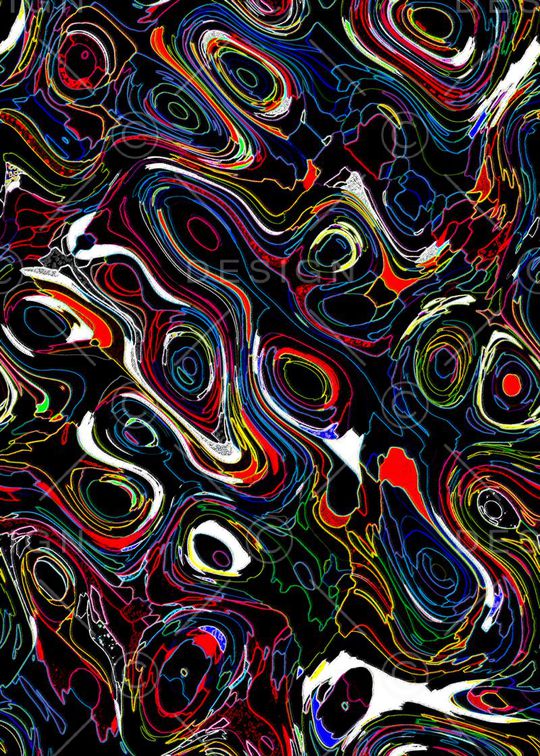 抽象派印花华亿平台图片