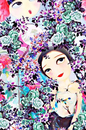 水彩印花华亿平台图片