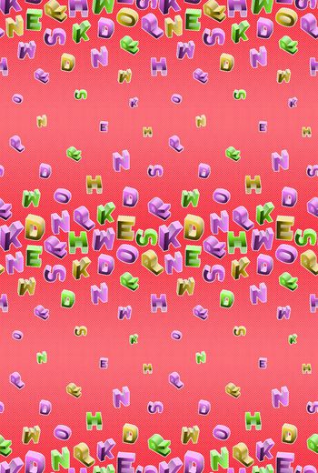 447459-多彩立体字母