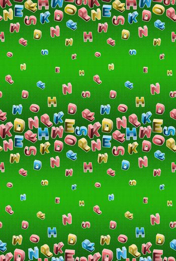 447460-多彩立体字母