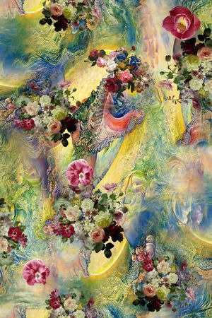 油画花卉印花华亿平台图片