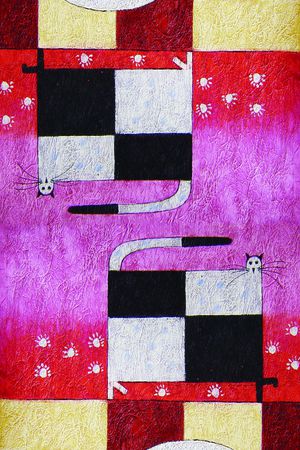 抽象印花华亿平台图片