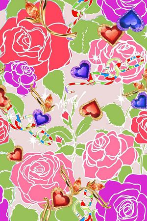 抽象印花华亿平台图片