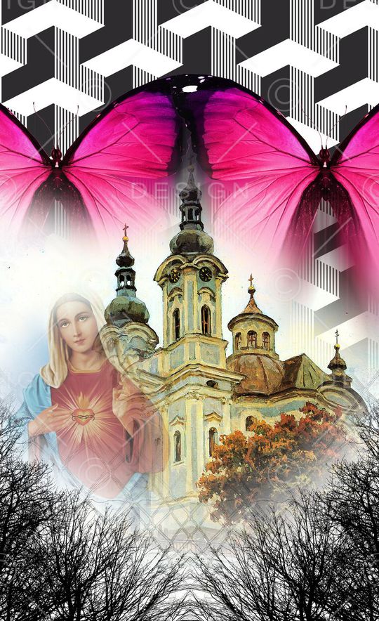 城堡印花华亿平台图片