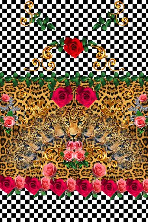 欧式花纹印花华亿平台图片