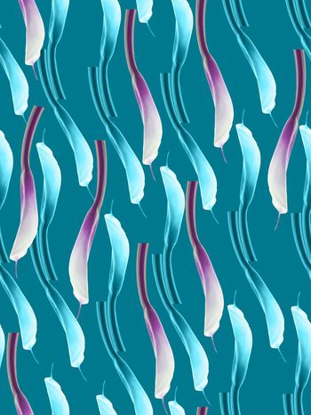 447691-时尚简约男女衬衣花卉印花