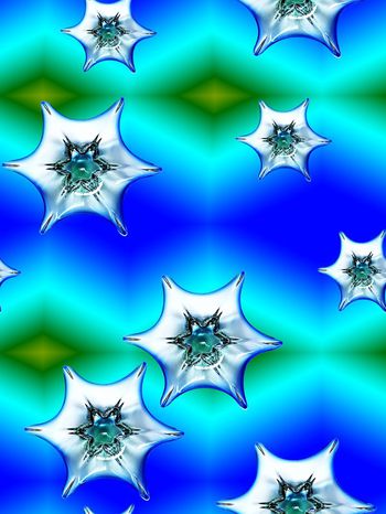 447752-热带风情多边形民族风泳衣裙装印花