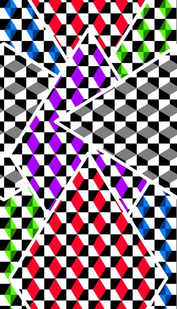 447762-时尚 方格 马赛克 色块 肌理 服