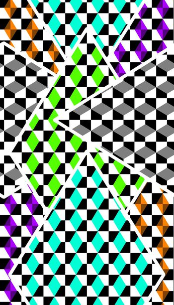 447763-时尚 方格 马赛克 色块 肌理 服