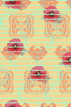 组合风格印花华亿平台图片