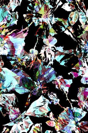 抽象花印花华亿平台图片