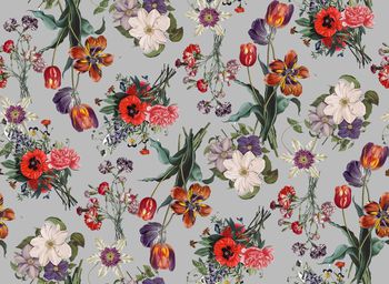 448023-复古时尚优雅花卉数码印花1